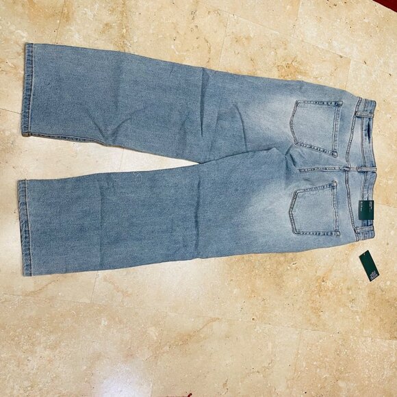 Wild Fable Womens Straight Leg Jeans Distressed  Blue Distressed Pockets High Ri - Picture 10 of 12